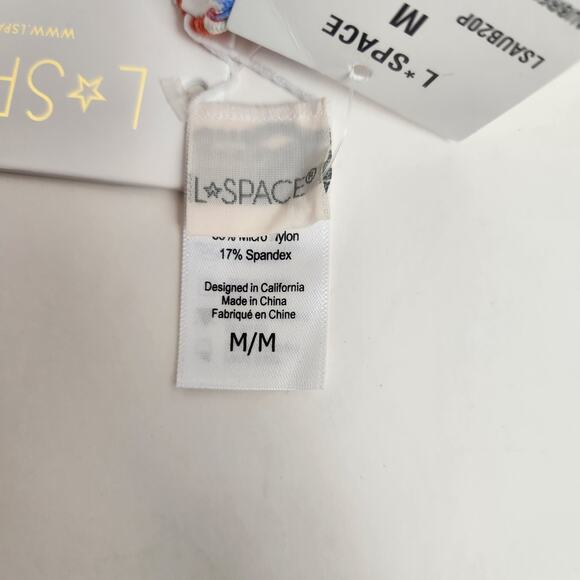 L*Space Aubree Bikini Bitsy Bottom in Flowers Forever Size Medium NWT Tie Sides - Picture 6 of 6